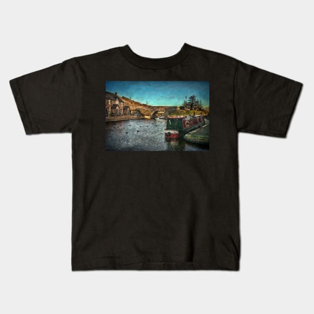 Brecon Canal Basin in Winter Kids T-Shirt by IanWL